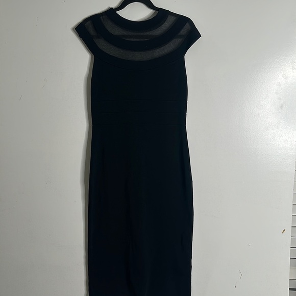 Eliza j black midi dress size large - Picture 3 of 11